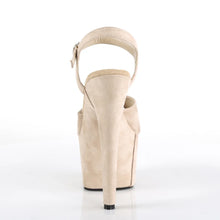 Load image into Gallery viewer, Tacones Pleaser ADORE-709FS Beige Faux Suede
