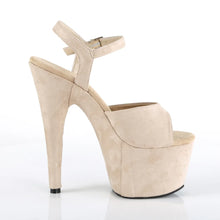 Load image into Gallery viewer, Tacones Pleaser ADORE-709FS Beige Faux Suede