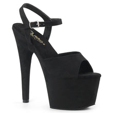 Cargar imagen en el visor de la galería, Tacones Pleaser ADORE-709FS Negro Faux Suede