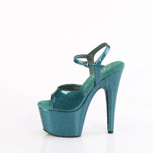 Cargar imagen en el visor de la galería, Tacones Pleaser ADORE-709GP Teal Purpurina Charol