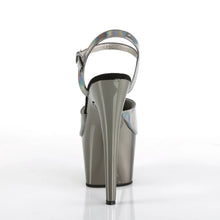 Load image into Gallery viewer, Tacones Pleaser ADORE-709HGCH Pewter Hologram Cromo