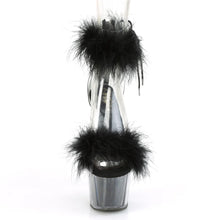 Cargar imagen en el visor de la galería, Tacones Pleaser ADORE-724F Transparente Negro Fur