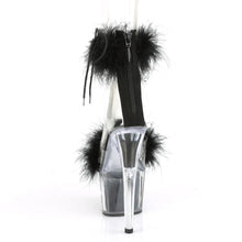 Cargar imagen en el visor de la galería, Tacones Pleaser ADORE-724F Transparente Negro Fur