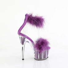 Cargar imagen en el visor de la galería, Tacones Pleaser ADORE-724F Transparente Morado Fur