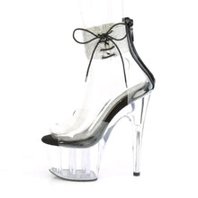 Cargar imagen en el visor de la galería, Tacones Pleaser ADORE-724RS Transparente Negro