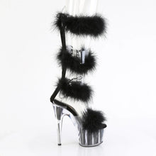 Cargar imagen en el visor de la galería, Tacones Pleaser ADORE-728F Transparente Negro Fur