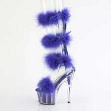 Cargar imagen en el visor de la galería, Tacones Pleaser ADORE-728F Transparente Royal Azul