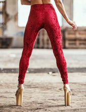 Load image into Gallery viewer, Adriana velvet Dragonfly leggings