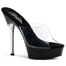 Cargar imagen en el visor de la galería, Tacones Pleaser ALLURE-601 Transparente Negro