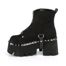 Load image into Gallery viewer, Botines Demonia ASHES-100 Negro Ante vegano-Negro V. Le