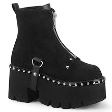 Load image into Gallery viewer, Botines Demonia ASHES-100 Negro Ante vegano-Negro V. Le