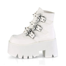 Load image into Gallery viewer, Botines Demonia ASHES-55 Blanco Piel vegana