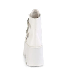 Load image into Gallery viewer, Botines Demonia ASHES-55 Blanco Piel vegana