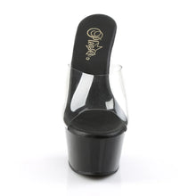 Cargar imagen en el visor de la galería, Tacones Pleaser ASPIRE-601 Transparente Negro Mate