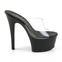 Cargar imagen en el visor de la galería, Tacones Pleaser ASPIRE-601 Transparente Negro Mate