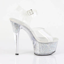 Cargar imagen en el visor de la galería, Tacones Pleaser ASPIRE-608RSI Transparente Plata