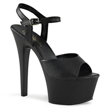 Cargar imagen en el visor de la galería, Tacones Pleaser ASPIRE-609 Negro Piel Sintética