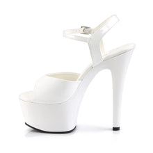 Load image into Gallery viewer, Tacones Pleaser ASPIRE-609 Blanco Charol