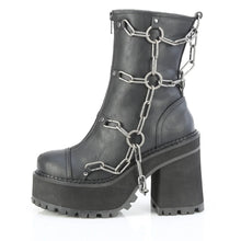 Load image into Gallery viewer, Botines Demonia ASSAULT-66 Negro Piel vegana