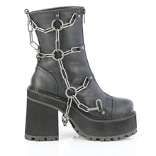 Load image into Gallery viewer, Botines Demonia ASSAULT-66 Negro Piel vegana