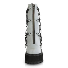 Load image into Gallery viewer, Botines Demonia ASSAULT-66 Grey Reflective Piel vegana