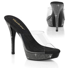 Carregar imagem no visualizador da galeria, Sapatos de salto alto Fabulicious ATHENA-501 - Transparente / Preto