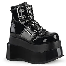 Load image into Gallery viewer, Botines Demonia BEAR-104 Negro Pat-Piel vegana