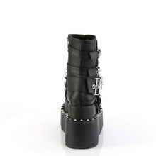 Load image into Gallery viewer, Botines Demonia BEAR-150 Negro Piel vegana