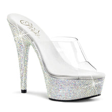 Load image into Gallery viewer, Tacones Pleaser BEJEWELED-601DM Transparente Plata