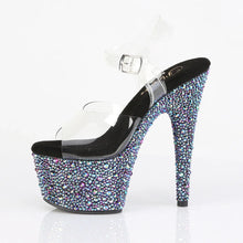 Load image into Gallery viewer, Tacones Pleaser BEJEWELED-708MS Transparente Negro