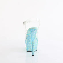 Load image into Gallery viewer, Tacones Pleaser BEJEWELED-708RRS Transparente Aguamarina