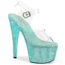 Load image into Gallery viewer, Tacones Pleaser BEJEWELED-708RRS Transparente Aguamarina