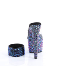 Load image into Gallery viewer, Pleaser BEJEWELED-712MS Heels - Clear / Black Rhinestones