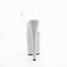 Load image into Gallery viewer, Pleaser BEJEWELED-808MS Heels - Clear / Silver Rhinestones