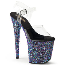 Carregar imagem no visualizador da galeria, Sapatos de salto Pleaser BEJEWELED-808MS - Transparente / Strass preto