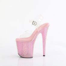 Carregar imagem no visualizador da galeria, Sapatos de salto alto Pleaser BEJEWELED-808RRS - Transparente / Strass rosa