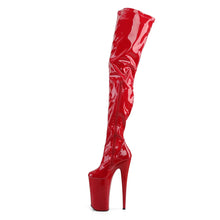Cargar imagen en el visor de la galería, Tacones Pleaser BEYOND-4000 Rojo Stretch Charol