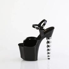 Cargar imagen en el visor de la galería, Tacones Pleaser BLISS-709 Negro Charol Plata
