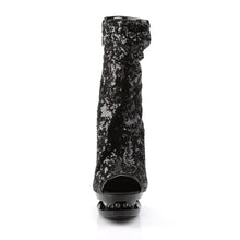 Cargar imagen en el visor de la galería, Tacones Pleaser BLONDIE-R-1008 Negro Sequins