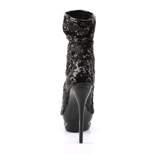 Cargar imagen en el visor de la galería, Tacones Pleaser BLONDIE-R-1008 Negro Sequins