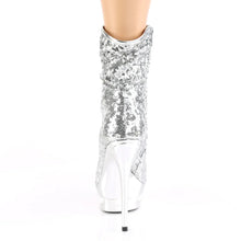 Cargar imagen en el visor de la galería, Tacones Pleaser BLONDIE-R-1009 Plata Sequins Cromo