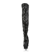 Cargar imagen en el visor de la galería, Tacones Pleaser BLONDIE-R-3011 Negro Sequins