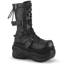 Load image into Gallery viewer, Zapatos con plataforma Demonia BOXER-230 Negro Piel vegana