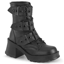 Load image into Gallery viewer, Botines Demonia BRATTY-118 Negro Piel vegana
