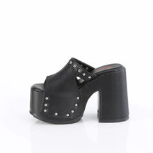 Load image into Gallery viewer, Sandalias Demonia CAMEL-109 Negro Piel vegana
