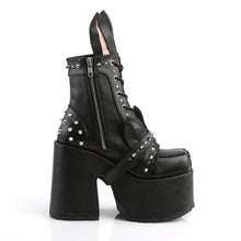 Load image into Gallery viewer, Botines Demonia CAMEL-202 Negro Piel vegana