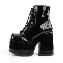 Load image into Gallery viewer, Botines Demonia CAMEL-203 Negro Pat