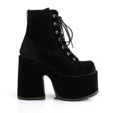 Load image into Gallery viewer, Botines Demonia CAMEL-203 Negro Velvet