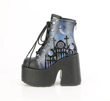Load image into Gallery viewer, Demonia CAMEL-203-PT ankle boots – Black vegan leather