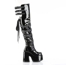 Carregar imagem no visualizador da galeria, Botas (Over the Knee) Demonia CAMEL-308 Negro Charol